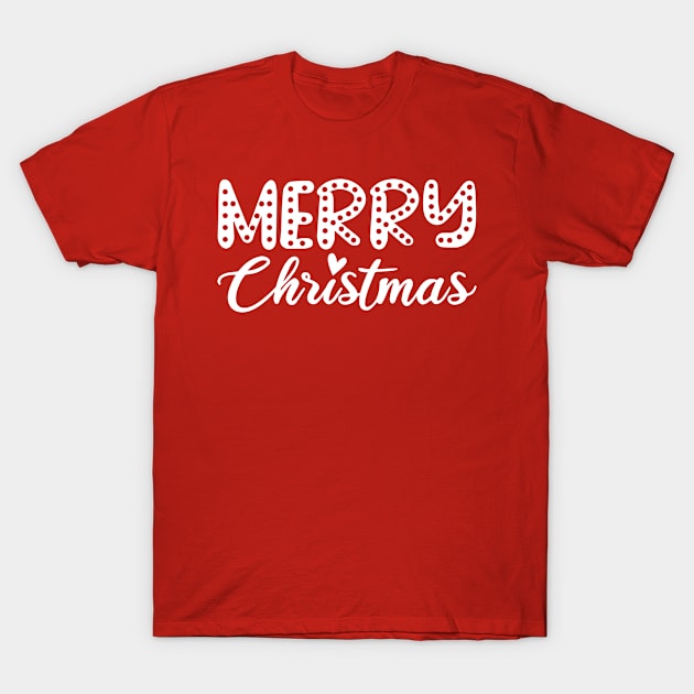 Merry Christmas Dots T-Shirt by MilotheCorgi